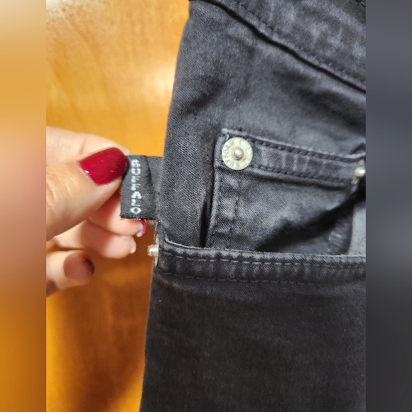 Buffalo David Bitton Women's Low Rise Stretch Skinny Jeans in Black 24 - Picture 6 of 9